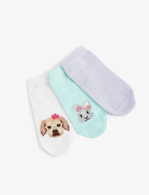 Koton 3-Piece Socks Set Cotton Printed