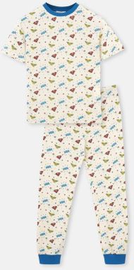 Dagi Ecru Licensed Size Printed Pajamas Set