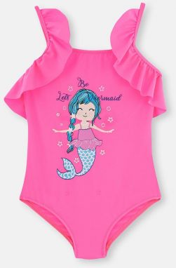 Dagi Fuchsia Mermaid Printed Girls' Swimsuit