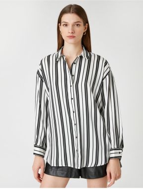 Koton Relaxed-fit Shirt with Long Sleeves