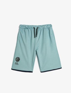 Koton Basketball Shorts with Tie Waist, Pockets