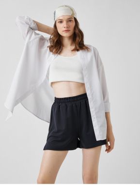 Koton Mini Shorts Elastic Waist Modal Blend.