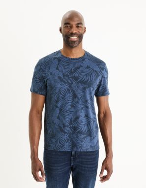 Celio Patterned T-Shirt Gefeuille - Men's