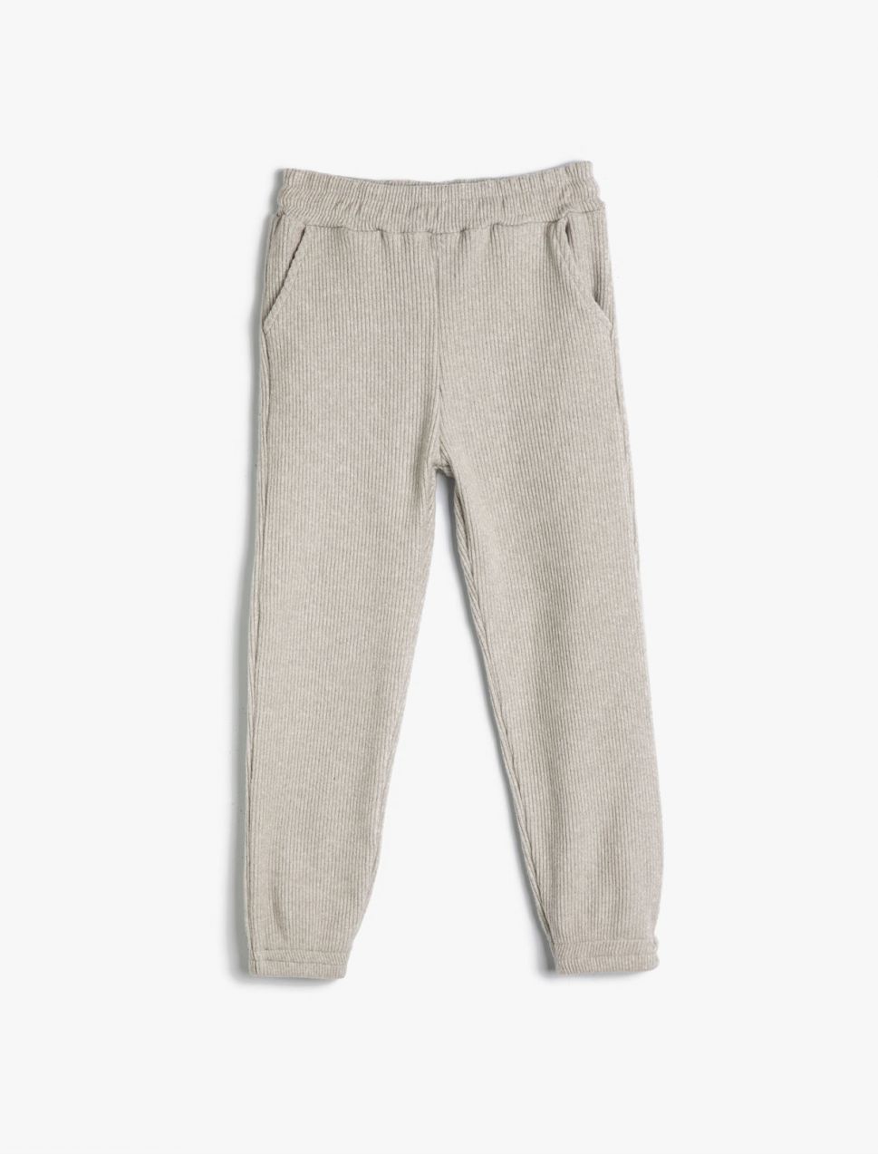 Koton Basic Jogger Trousers. Textured, elastic waist, pockets.