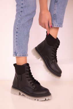 Soho Women's Black Boots & Booties 18444
