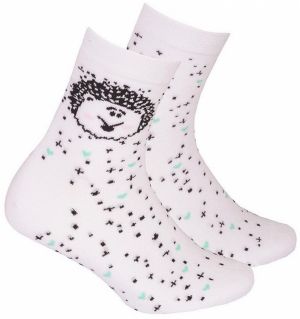 Gatta G34.01N Cottoline girls' socks patterned 27-32 white 232
