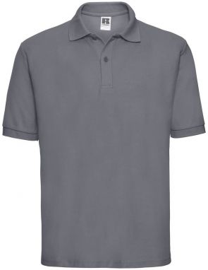 Men's Polycotton Polo Russell Dark Grey T-Shirt