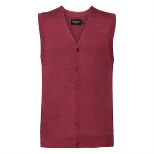 Men's Sleeveless Cardigan, Neckline V R719M 50/50 50% Cotton 50% Acrylic CottonBlend TM weave 12 275g