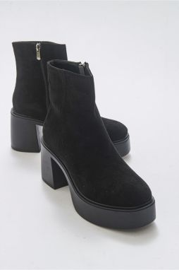 LuviShoes West Women's Black Suede Boots