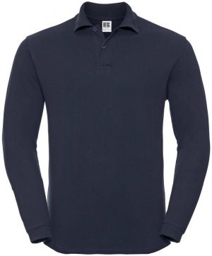 Navy blue long sleeve polo shirt Russell