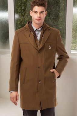 PLT8354 DEWBERRY SLIM-FIT COAT-LIGHT CAMEL