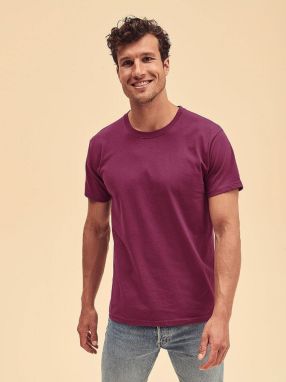 Burgundy Men's T-shirt Valueweight Fruit of the Loom