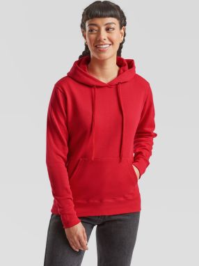 Czerwona bluza z kapturem Hooded Sweat Fruit of the Loom