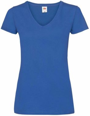 Blue women's v-neck Valueweight Fruit of the Loom