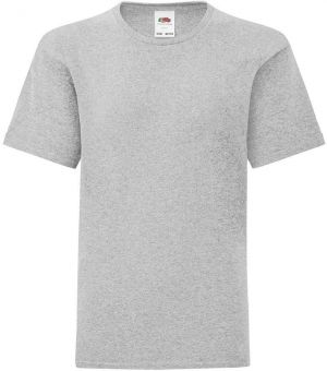 Grey children's t-shirt in combed cotton Fruit of the Loom