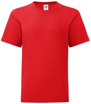 Red children's t-shirt in combed cotton Fruit of the Loom