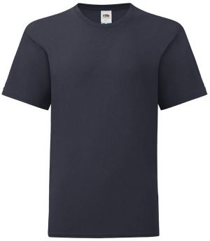 Navy blue children's t-shirt in combed cotton Fruit of the Loom