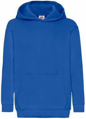 Blue children's sweatshirt Classic kangaroo Fruit of the Loom