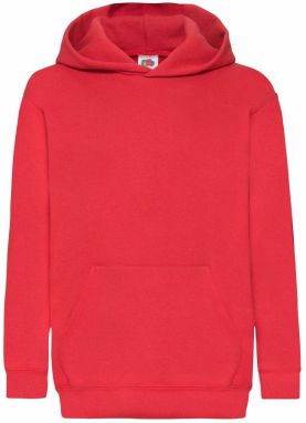 Red children's sweatshirt Classic kangaroo Fruit of the Loom