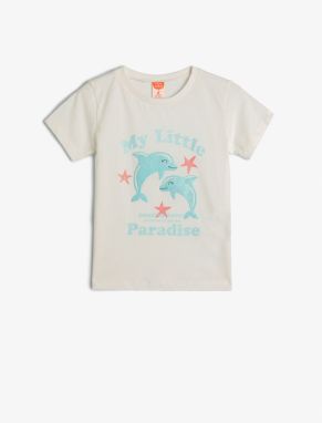 Koton Dolphin T-Shirt Short Sleeve Crew Neck Cotton