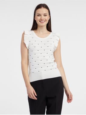 Orsay White Women's Polka Dot Sweater T-Shirt - Women