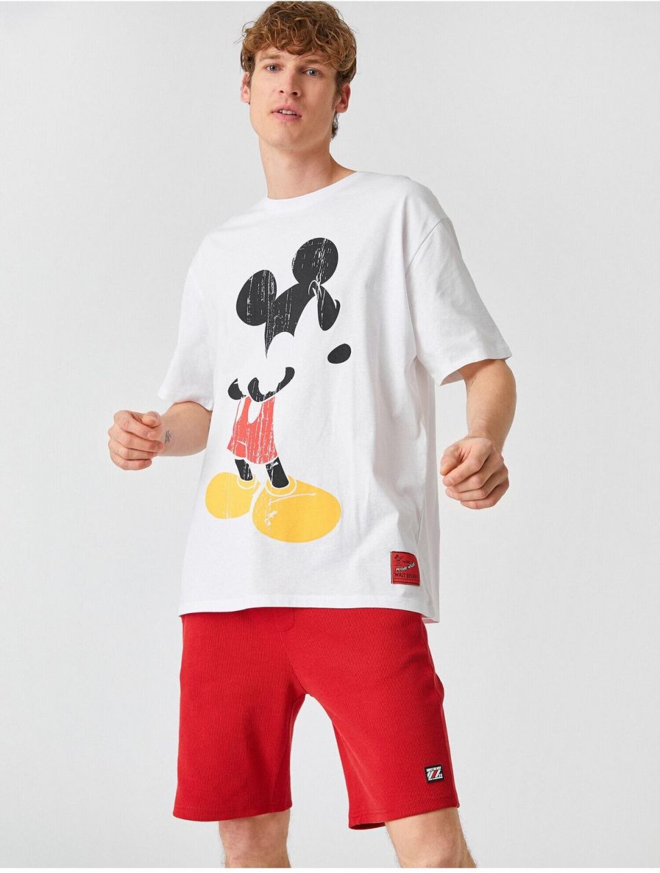 Koton Mickey Mouse oversize tričko s licenciou s potlačou