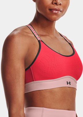Podprsenka Under Armour UA Infinity Mid Bra Blocked-ČERVENÁ - Dámska