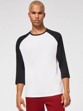 Čierno-biele pánske tričko Oakley Relax Raglan