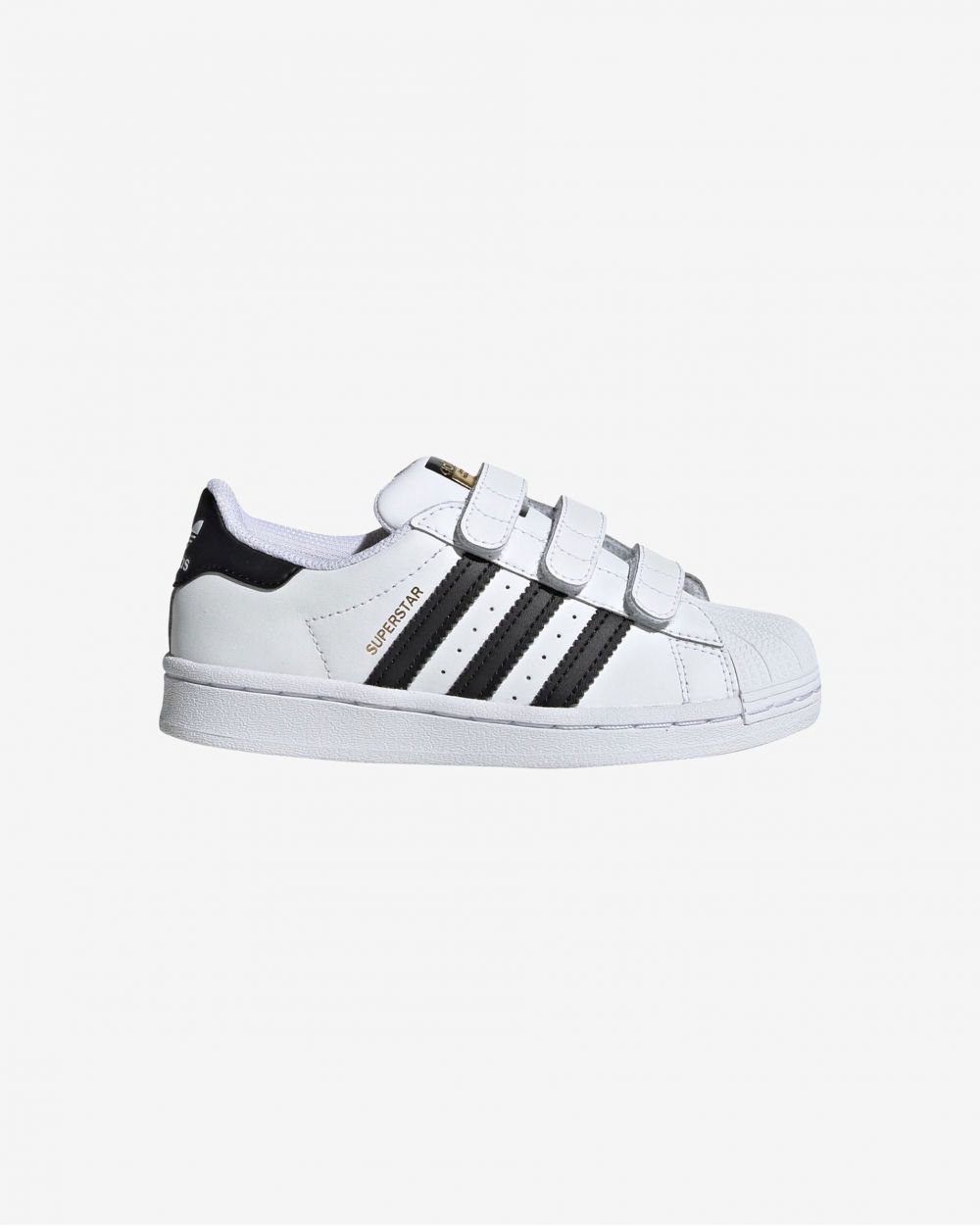 Biele detské kožené tenisky adidas Originals Superstar - unisex