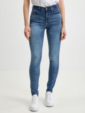 Modré dámske skinny fit džínsy Guess 1981