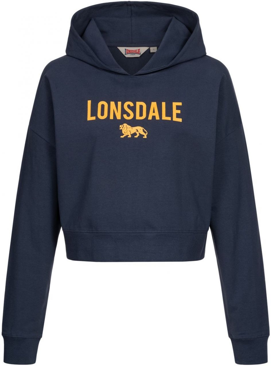 Lonsdale Women's hooded sweatshirt cropped oversized