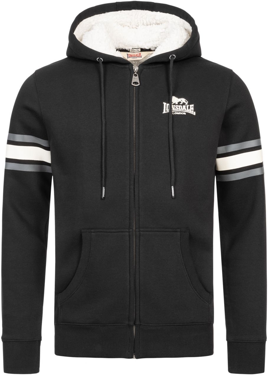 Pánska mikina Lonsdale 117144-Black/White/Grey