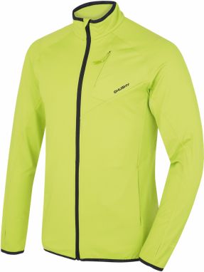 HUSKY Tarp M Men's Zip-Up Sweatshirt Bright Green