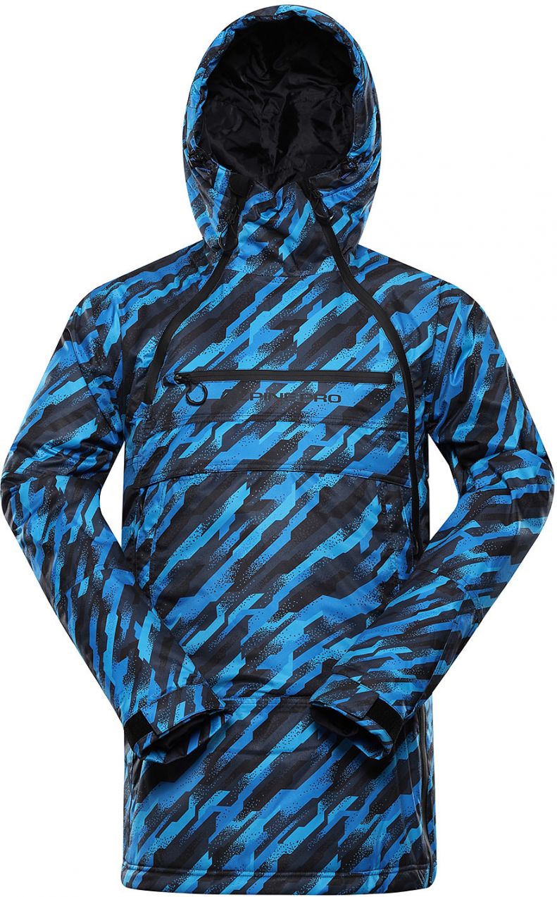Men's ski jacket with membrane ALPINE PRO GHAD electric blue lemonade variant PA