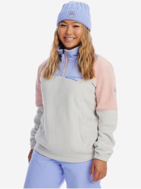 Svetlosivá dámska flísová mikina Roxy Chloe Kim - Ženy