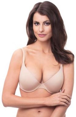 WONDERBRA T-SHIRT PLAIN BRA - Dámska hladká podprsenka - telová