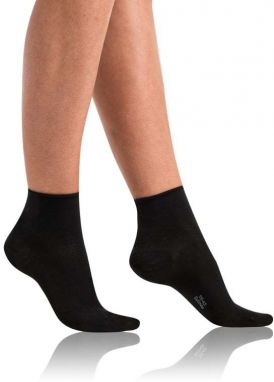 Bellinda 
GREEN ECOSMART COMFORT SOCKS - Dámske ponožky z bio bavlny s netlačícím lemom - čierna