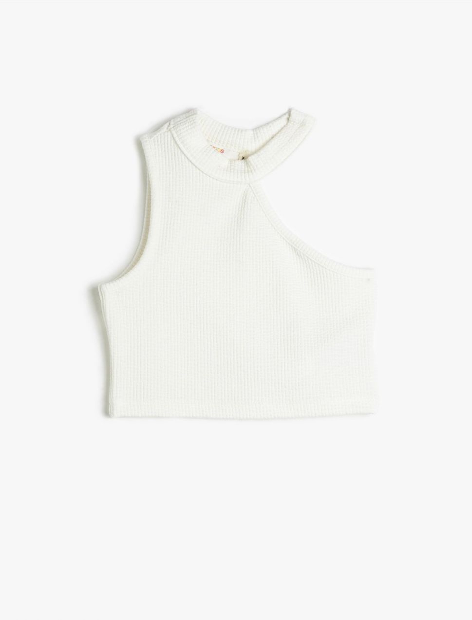 Koton Crop Top One-Shoulder Sleeveless Corduroy