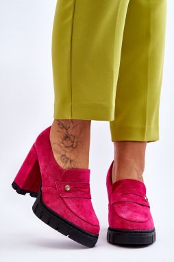 Elegantné semišové vysoké podpätky Fuchsie Mintore