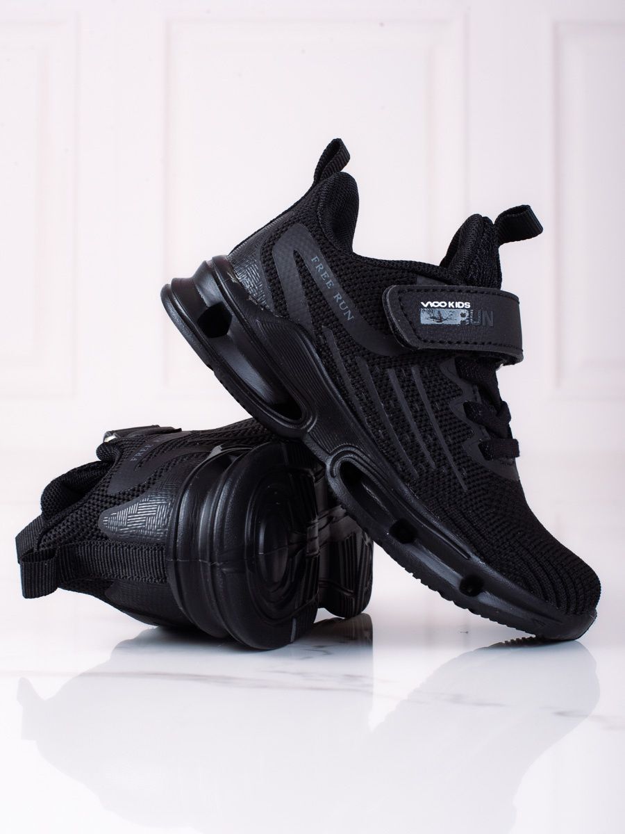 Boys' sneakers Vico fabric black