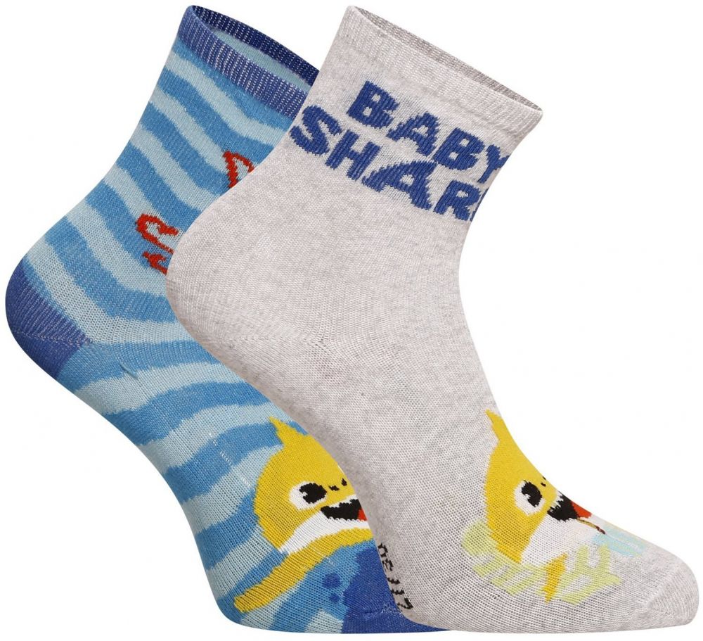 2PACK kids socks E plus M Baby shark multicolor