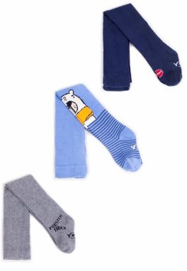 Yoclub Kids's Boys' Cotton 3Pack Tights RAB-0003C-AA00-0014