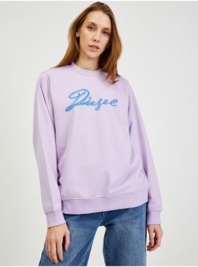 Diesel Mikina - FANGK15 SWEATSHIRT fialová