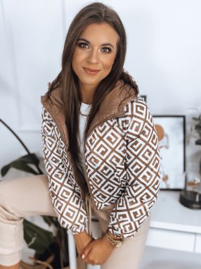 Dámska obojstranná prešívaná bunda HERMES, ťava Dstreet