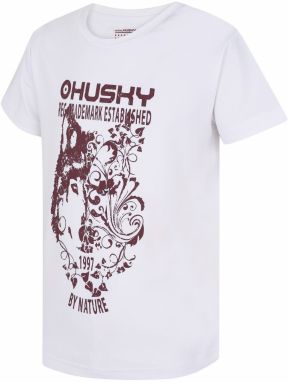 Children's functional T-shirt HUSKY Tash K white