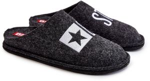 Classic Men's Slippers Big Star KK176003 Black