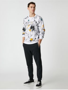 Koton Jogger Tepláky s čipkovaným pásom.