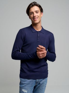 Dlhé rukávy tričká Big Star Man 160971 námornícka modrá