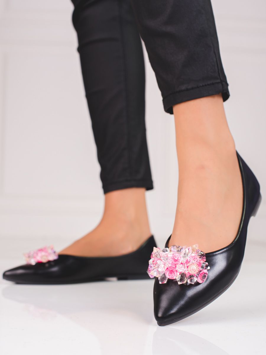 Women's ballerinas with shelovet crystals