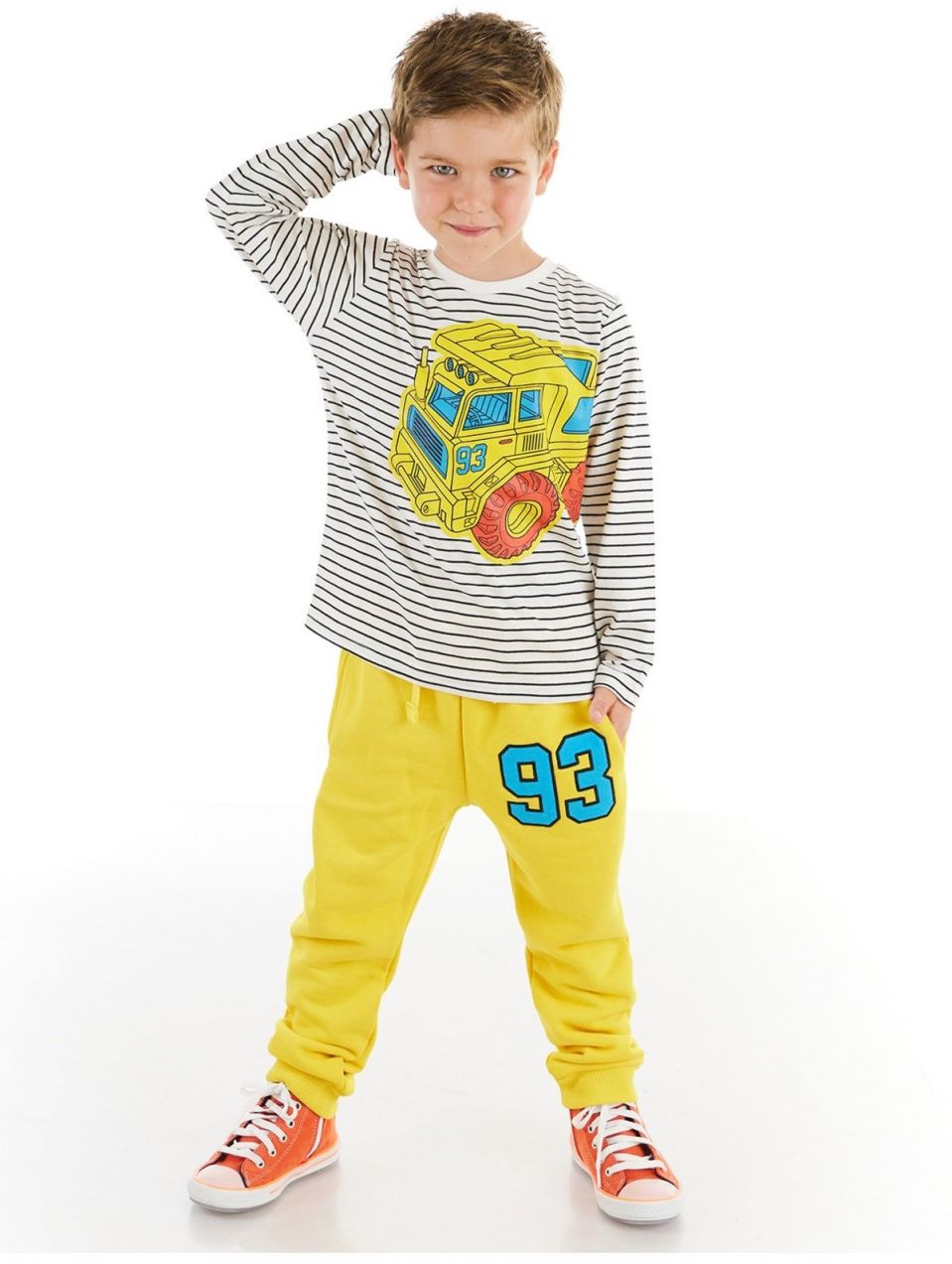 Súprava trička a nohavíc pre chlapcov Denokids 93 Truck